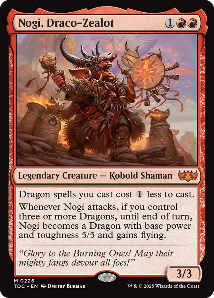 Magic: The Gathering - Nogi, Draco-Zealot - Tarkir: Dragonstorm Commander