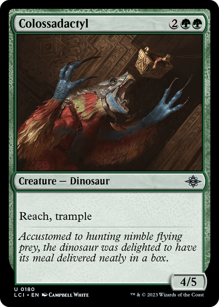 Magic: The Gathering - Colossadactyl Foil - The Lost Caverns of Ixalan