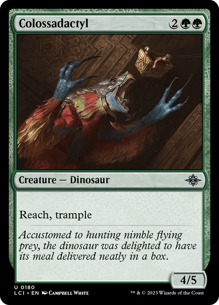 Magic: The Gathering - Colossadactyl Foil - The Lost Caverns of Ixalan