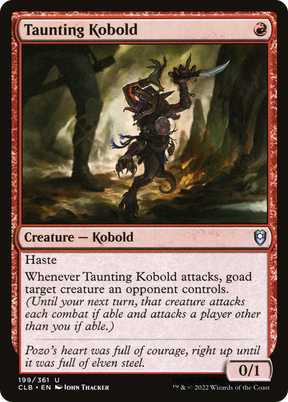 Magic: The Gathering - Taunting Kobold - Commander Legends: Battle for Baldur's Gate