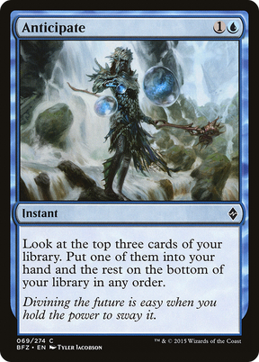 Magic: The Gathering - Anticipate Foil - Battle for Zendikar