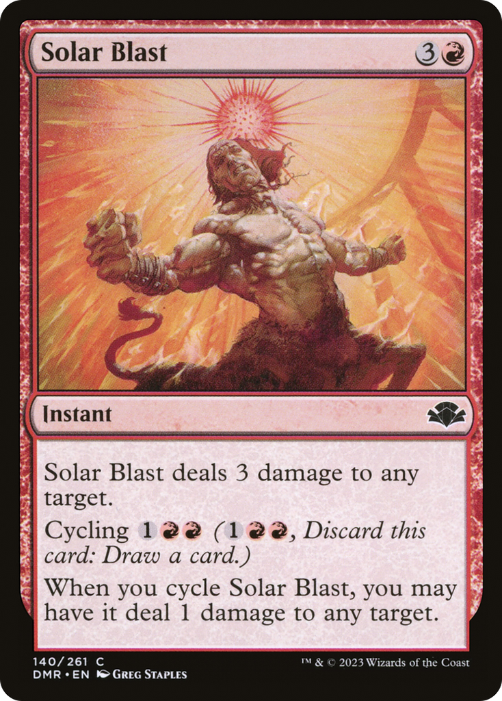 Magic: The Gathering - Solar Blast Foil - Dominaria Remastered