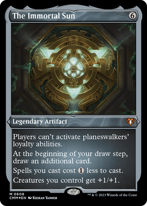 Magic: The Gathering - The Immortal Sun Foil - Commander Masters