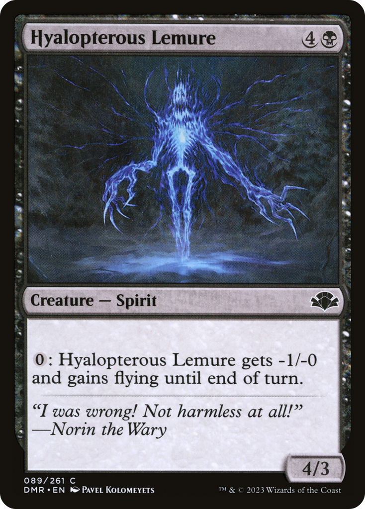 Magic: The Gathering - Hyalopterous Lemure - Dominaria Remastered