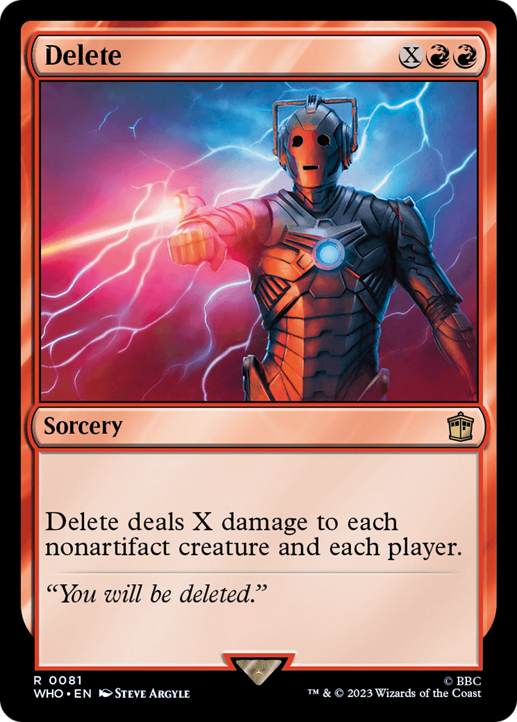 Magic: The Gathering - Delete - Doctor Who