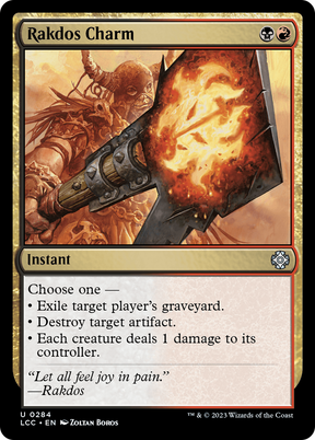 Magic: The Gathering - Rakdos Charm - The Lost Caverns of Ixalan Commander