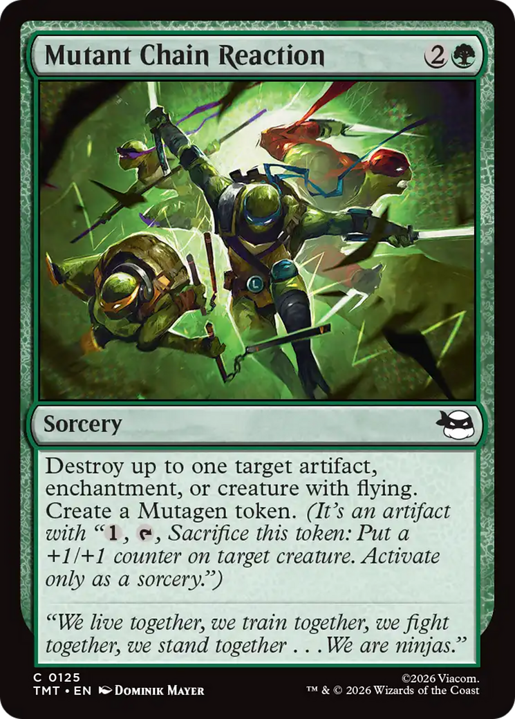 Magic: The Gathering - Mutant Chain Reaction Foil - Teenage Mutant Ninja Turtles
