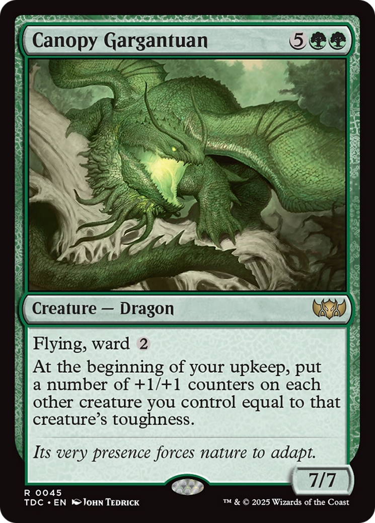 Magic: The Gathering - Canopy Gargantuan - Tarkir: Dragonstorm Commander