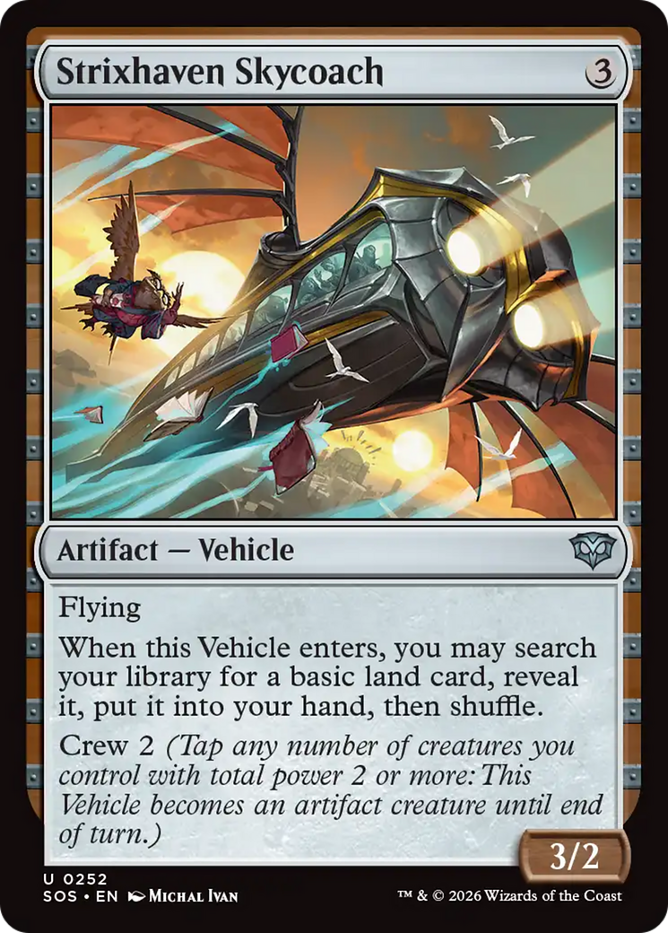 Magic: The Gathering - Strixhaven Skycoach Foil - Secrets of Strixhaven