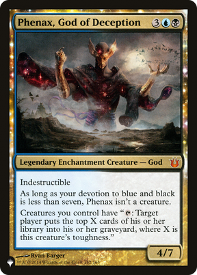 Magic: The Gathering - Phenax, God of Deception - The List