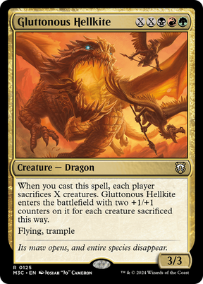 Magic: The Gathering - Gluttonous Hellkite - Modern Horizons 3 Commander