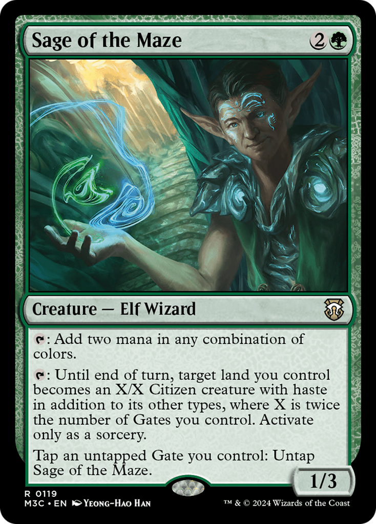 Magic: The Gathering - Sage of the Maze - Modern Horizons 3 Commander