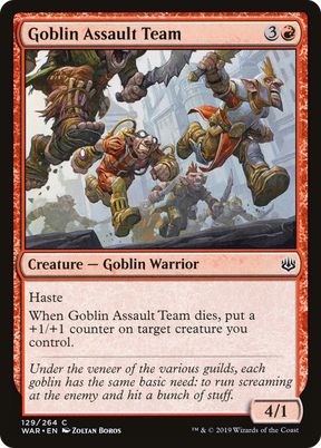Magic: The Gathering - Goblin Assault Team Foil - War of the Spark