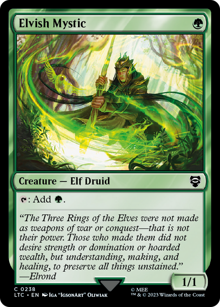 Magic: The Gathering - Elvish Mystic - Tales of Middle-earth Commander