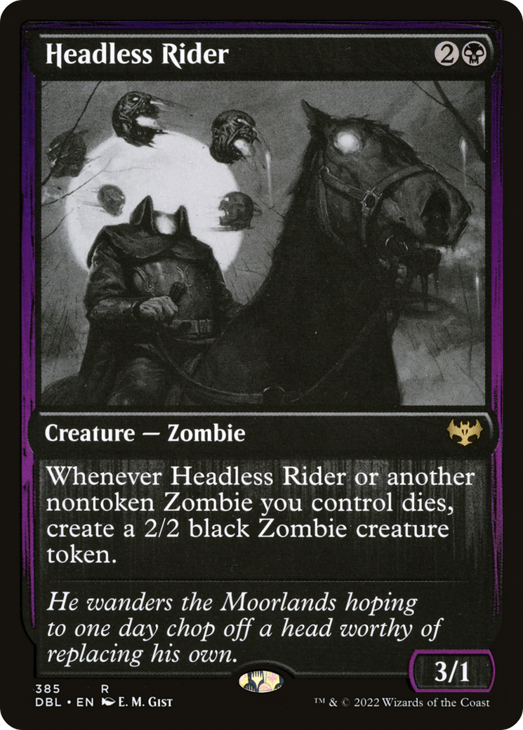 Magic: The Gathering - Headless Rider Foil - Innistrad: Double Feature