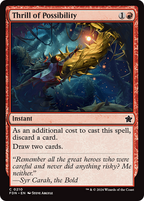 Magic: The Gathering - Thrill of Possibility Foil - Foundations