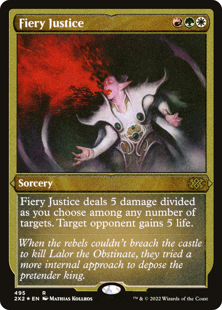Magic: The Gathering - Fiery Justice Foil - Double Masters 2022