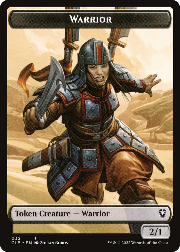 Magic: The Gathering - Warrior Token - Battle for Baldur's Gate Tokens