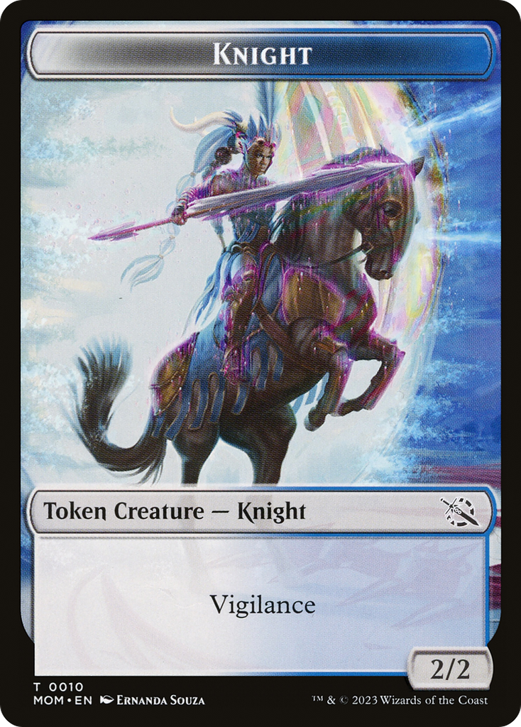 Magic: The Gathering - Knight Token - March of the Machine Tokens