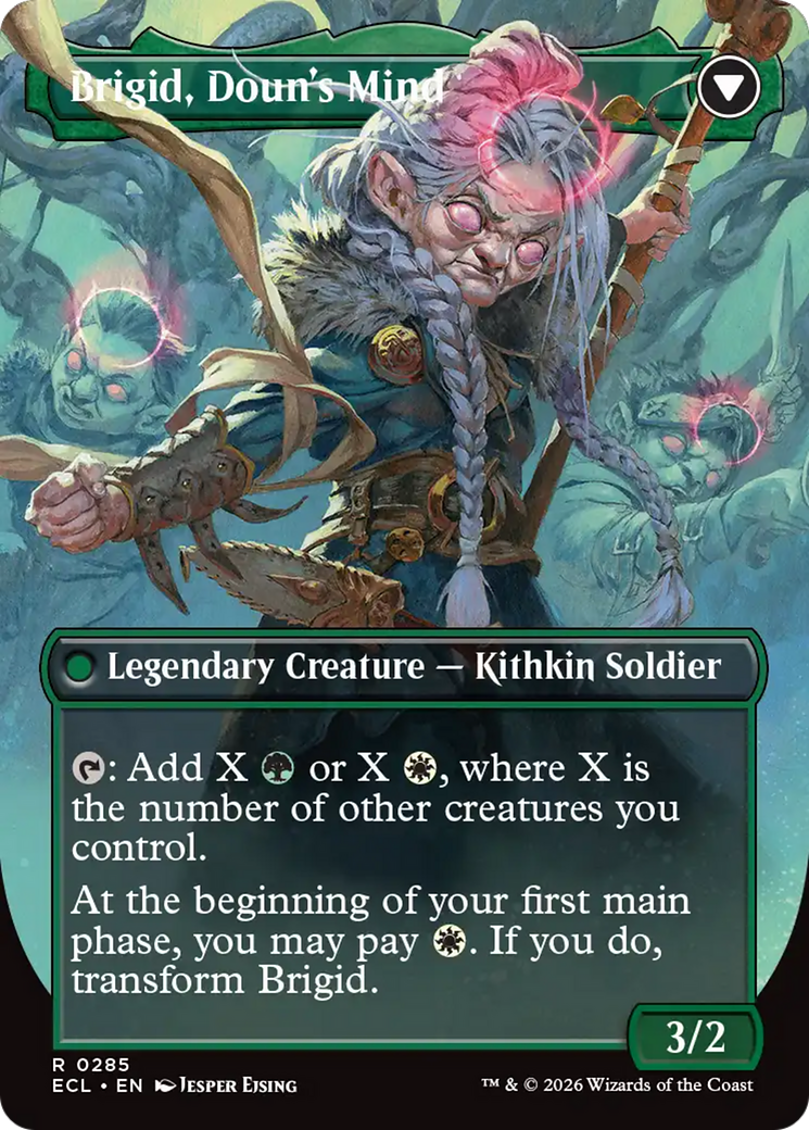 Magic: The Gathering - Brigid, Clachan's Heart // Brigid, Doun's Mind Foil - Lorwyn Eclipsed