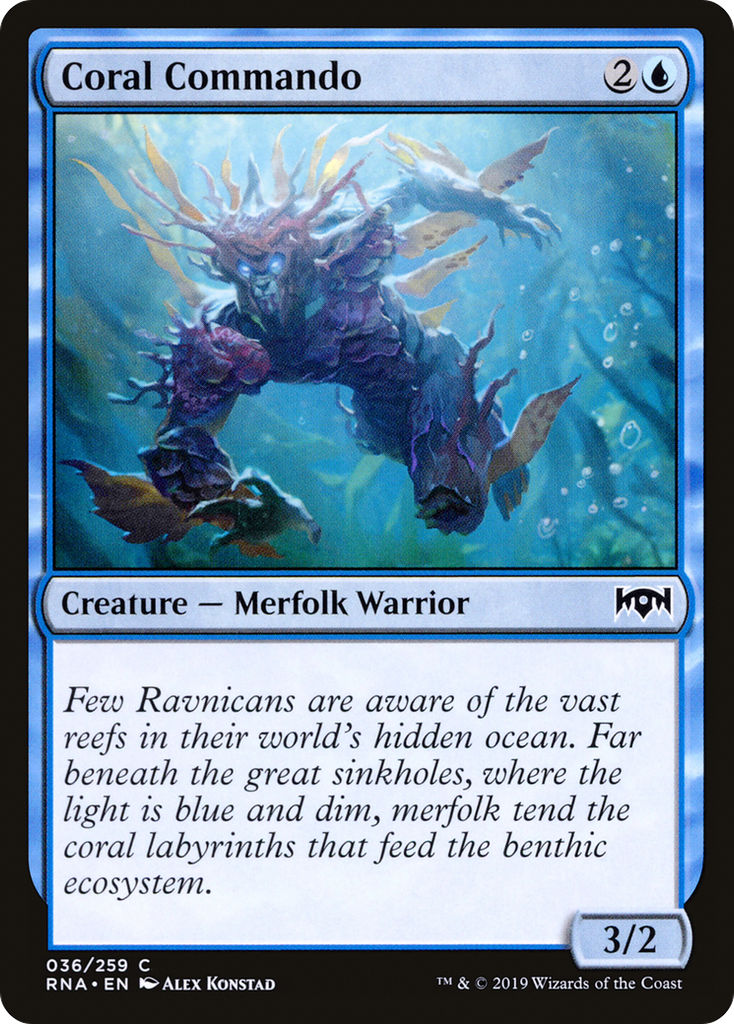 Magic: The Gathering - Coral Commando Foil - Ravnica Allegiance