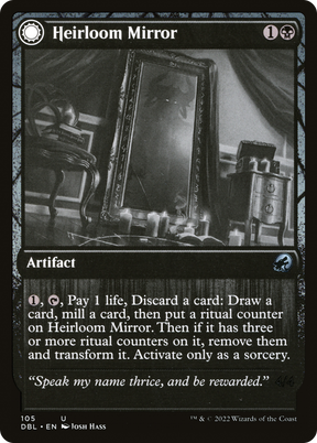 Magic: The Gathering - Heirloom Mirror // Inherited Fiend Foil - Innistrad: Double Feature