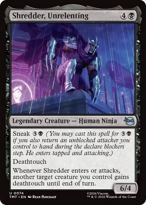 Magic: The Gathering - Shredder, Unrelenting Foil - Teenage Mutant Ninja Turtles