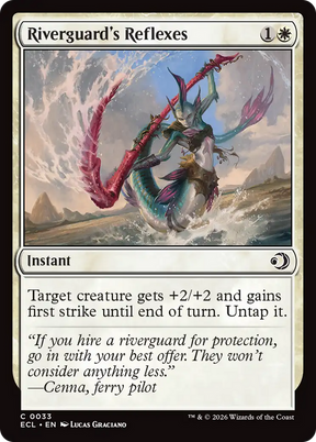 Magic: The Gathering - Riverguard's Reflexes Foil - Lorwyn Eclipsed