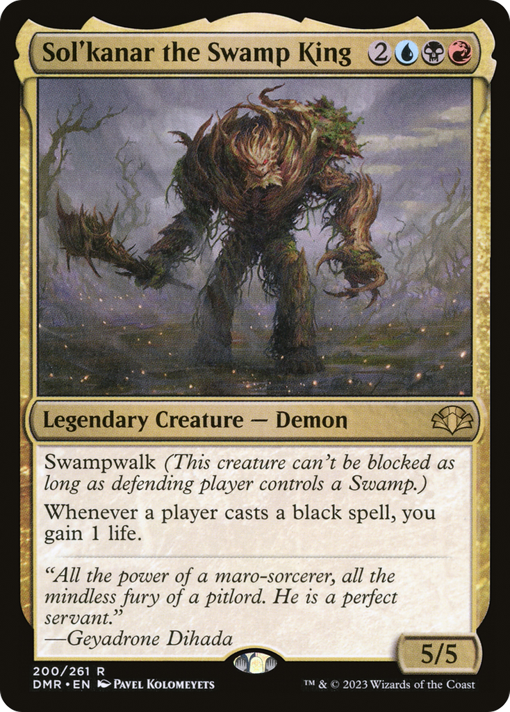 Magic: The Gathering - Sol'kanar the Swamp King - Dominaria Remastered