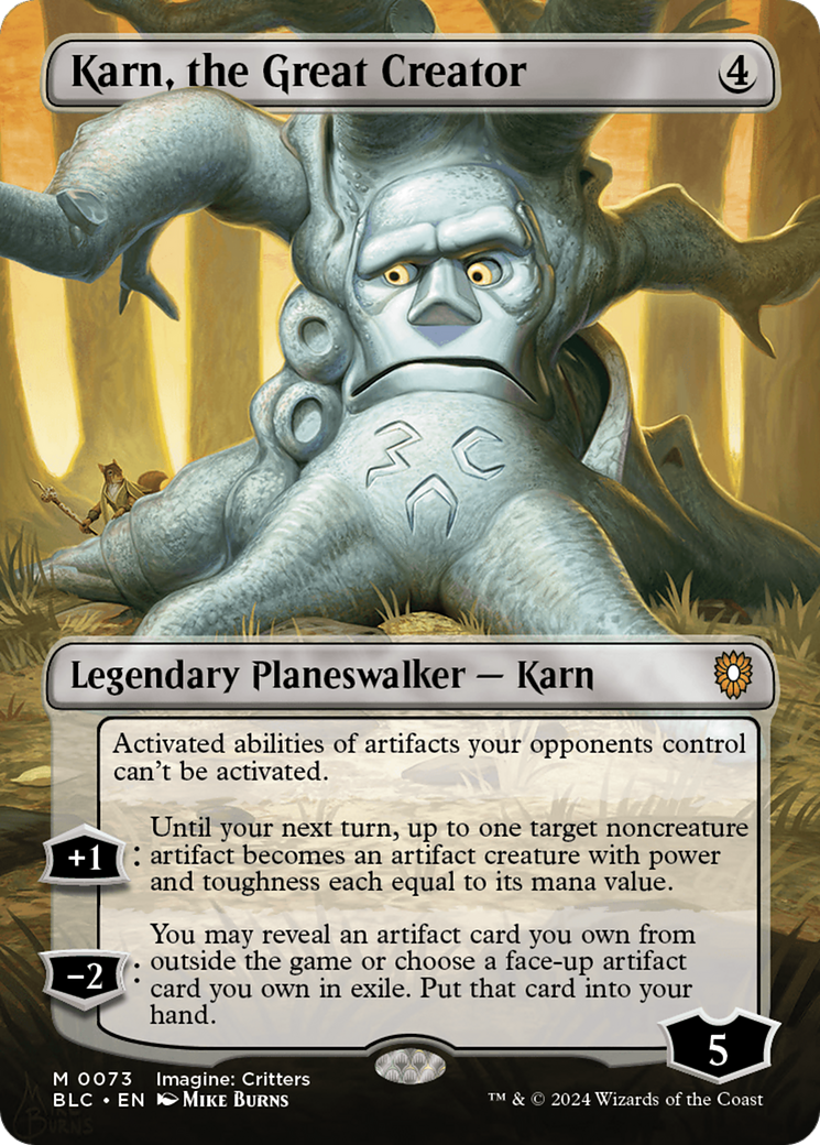 Magic: The Gathering - Karn, the Great Creator Foil - Bloomburrow Commander