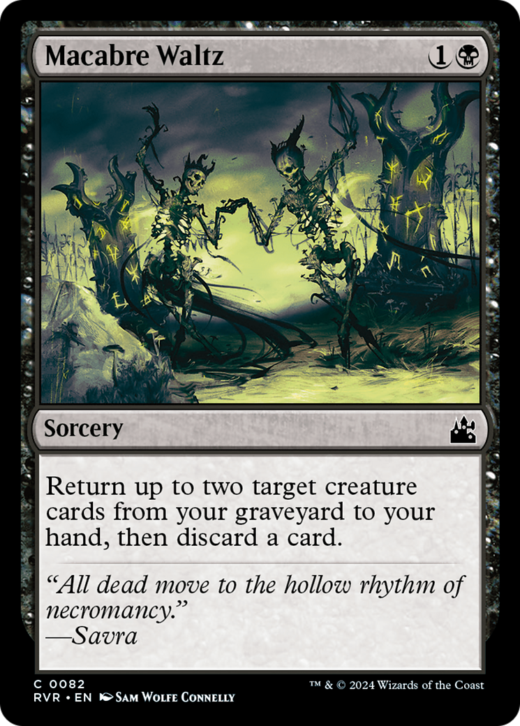 Magic: The Gathering - Macabre Waltz Foil - Ravnica Remastered