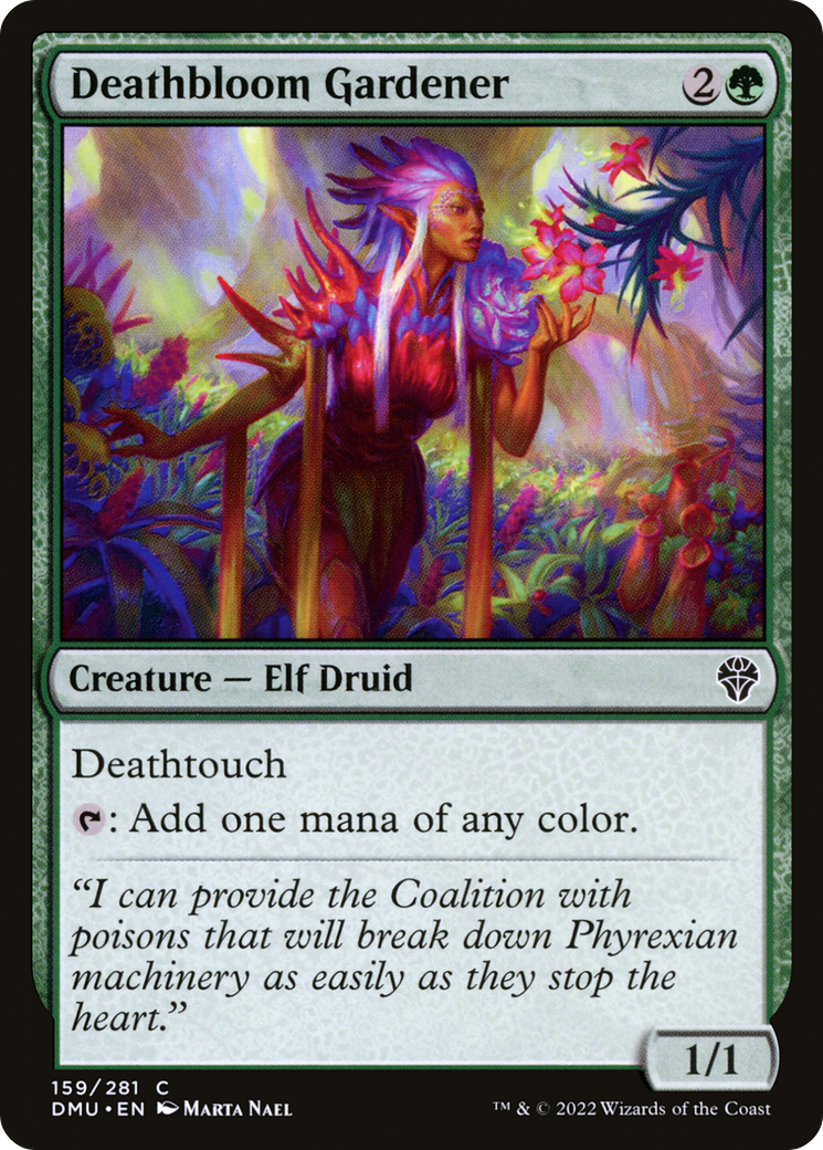 Magic: The Gathering - Deathbloom Gardener Foil - Dominaria United