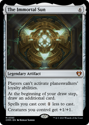 Magic: The Gathering - The Immortal Sun Foil - Commander Masters