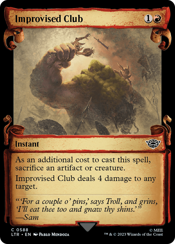Magic: The Gathering - Improvised Club Foil - The Lord of the Rings: Tales of Middle-earth