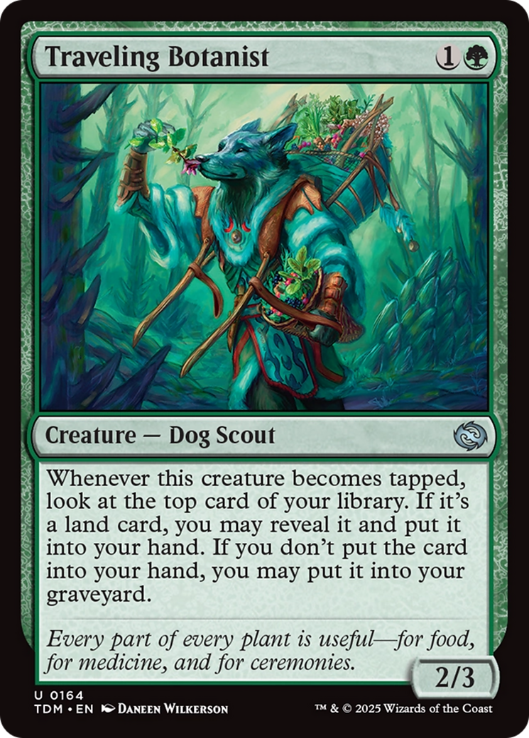 Magic: The Gathering - Traveling Botanist Foil - Tarkir: Dragonstorm