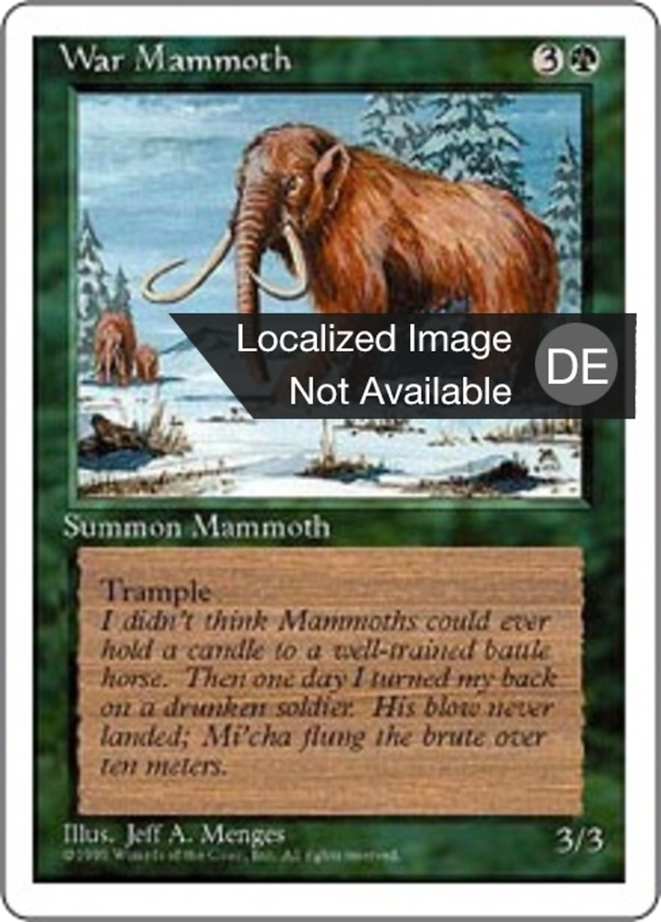 Magic: The Gathering - Kriegsmammut - Fourth Edition