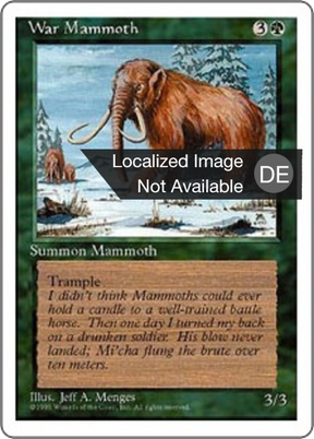 Magic: The Gathering - Kriegsmammut - Fourth Edition