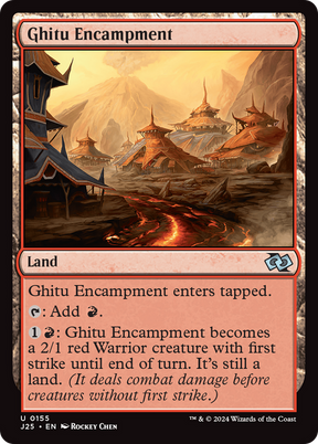 Magic: The Gathering - Ghitu Encampment - Foundations Jumpstart