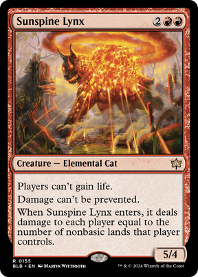 Magic: The Gathering - Sunspine Lynx Foil - Bloomburrow