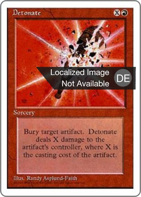 Magic: The Gathering - Detonation - Fourth Edition