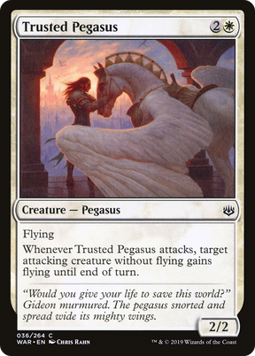 Magic: The Gathering - Trusted Pegasus Foil - War of the Spark