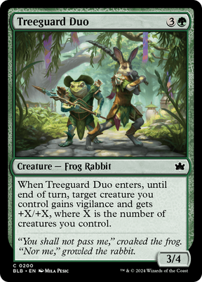 Magic: The Gathering - Treeguard Duo Foil - Bloomburrow