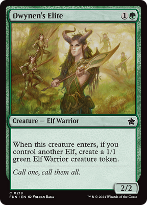 Magic: The Gathering - Dwynen's Elite Foil - Foundations