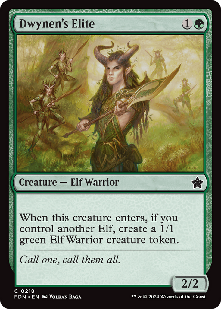 Magic: The Gathering - Dwynen's Elite Foil - Foundations