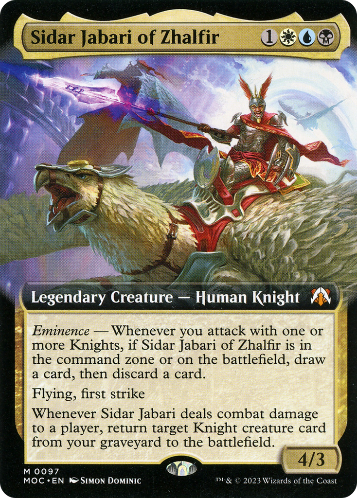 Magic: The Gathering - Sidar Jabari of Zhalfir Foil - March of the Machine Commander