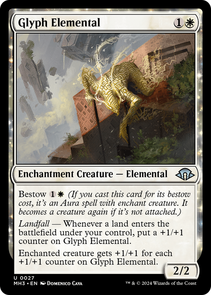 Magic: The Gathering - Glyph Elemental Foil - Modern Horizons 3