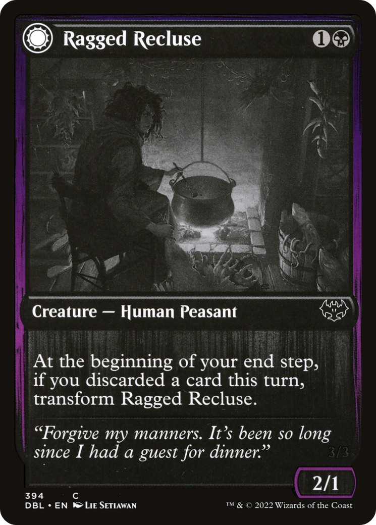Magic: The Gathering - Ragged Recluse // Odious Witch Foil - Innistrad: Double Feature