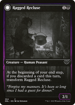 Magic: The Gathering - Ragged Recluse // Odious Witch Foil - Innistrad: Double Feature