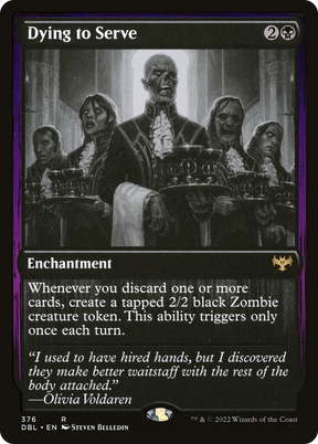 Magic: The Gathering - Dying to Serve Foil - Innistrad: Double Feature
