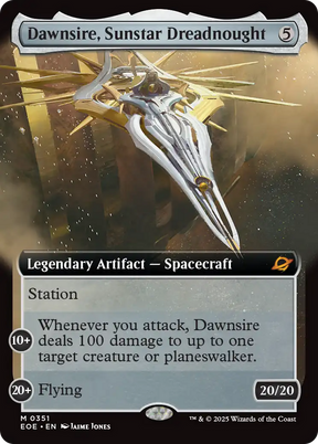 Magic: The Gathering - Dawnsire, Sunstar Dreadnought Foil - Edge of Eternities